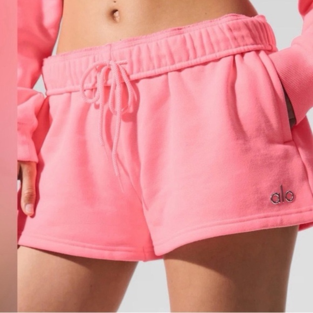 ALO Yoga Women's Vibrant Pink Athletic Shorts